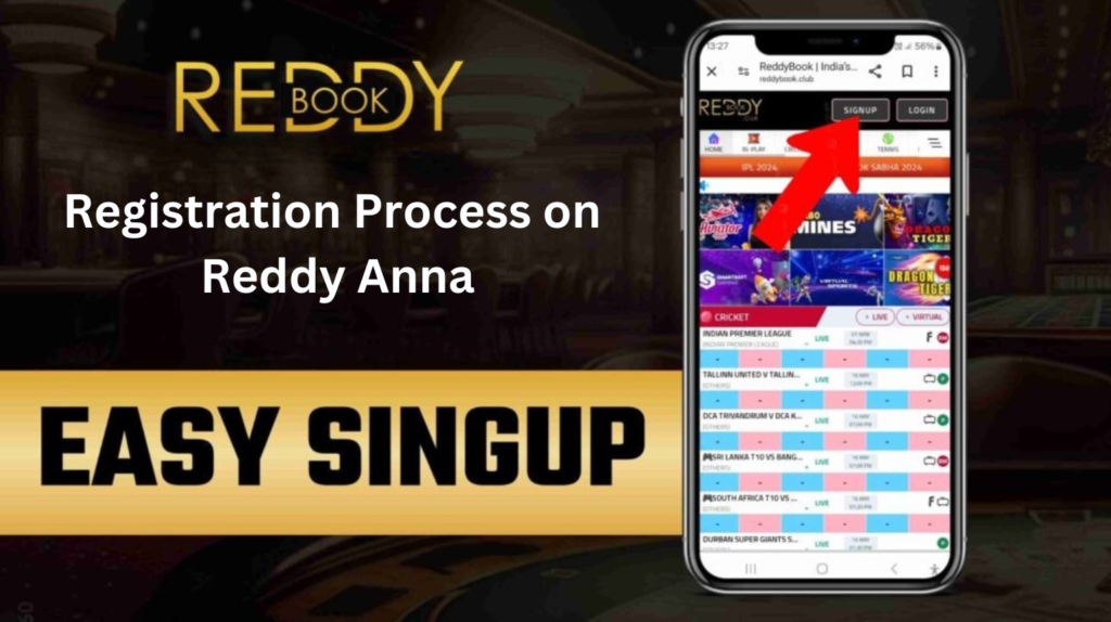 Registration Process on Reddy Anna